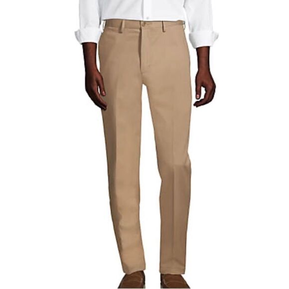 Lands’ End Classic Clothing Traditional Fit Tan Pants Chinos Size 40 - Picture 1 of 14